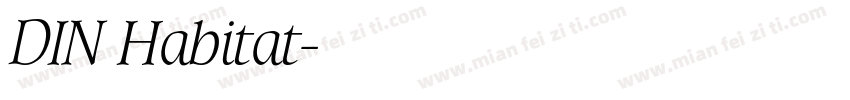 DIN Habitat字体转换